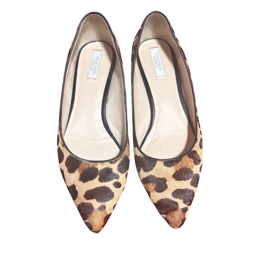 最終価格 COLE HAAN ヒョウ柄 ポインテッドトゥパンプス - メルカリ