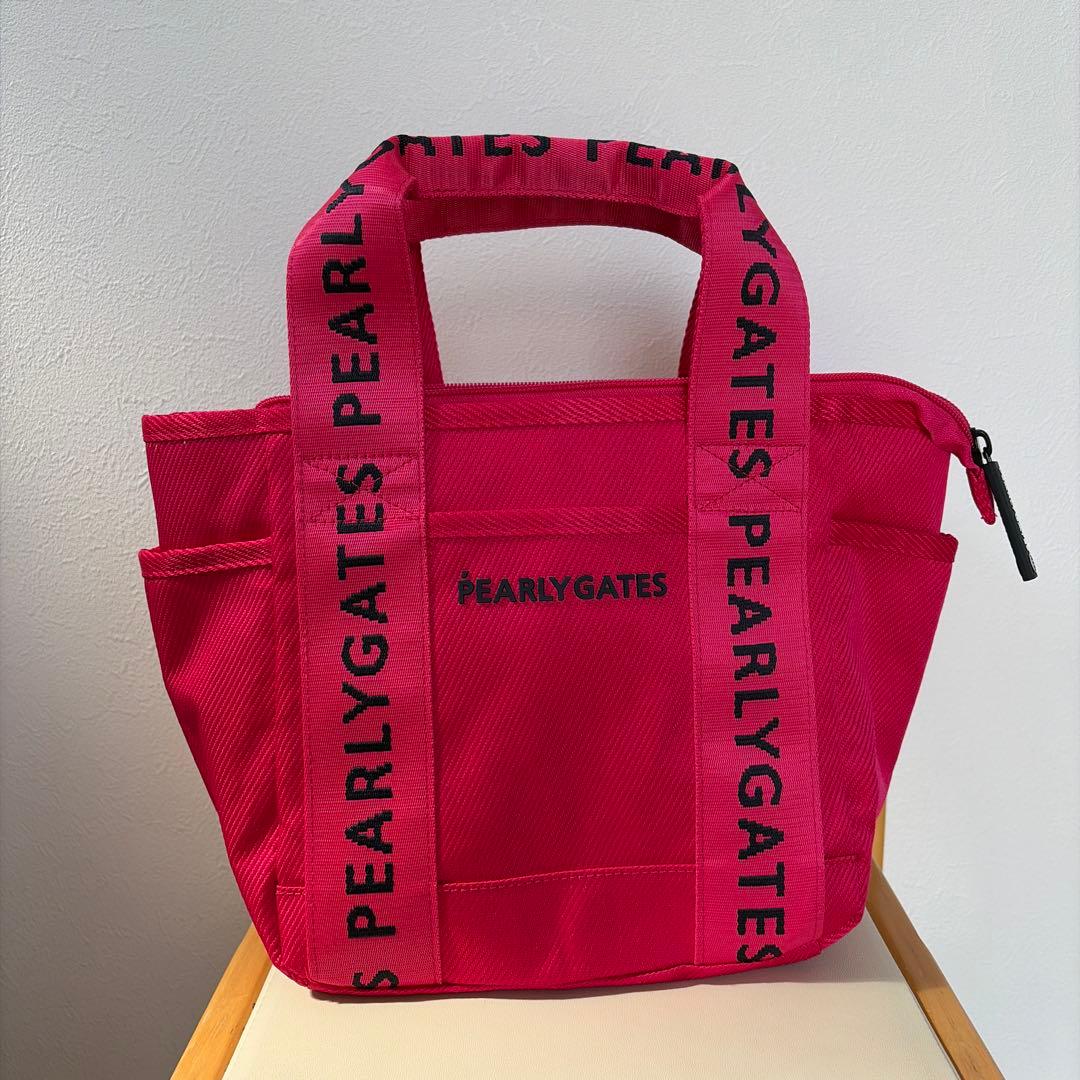 新品 PEARLY GATES パーリーゲイツ カートバッグ トートバッグピンク