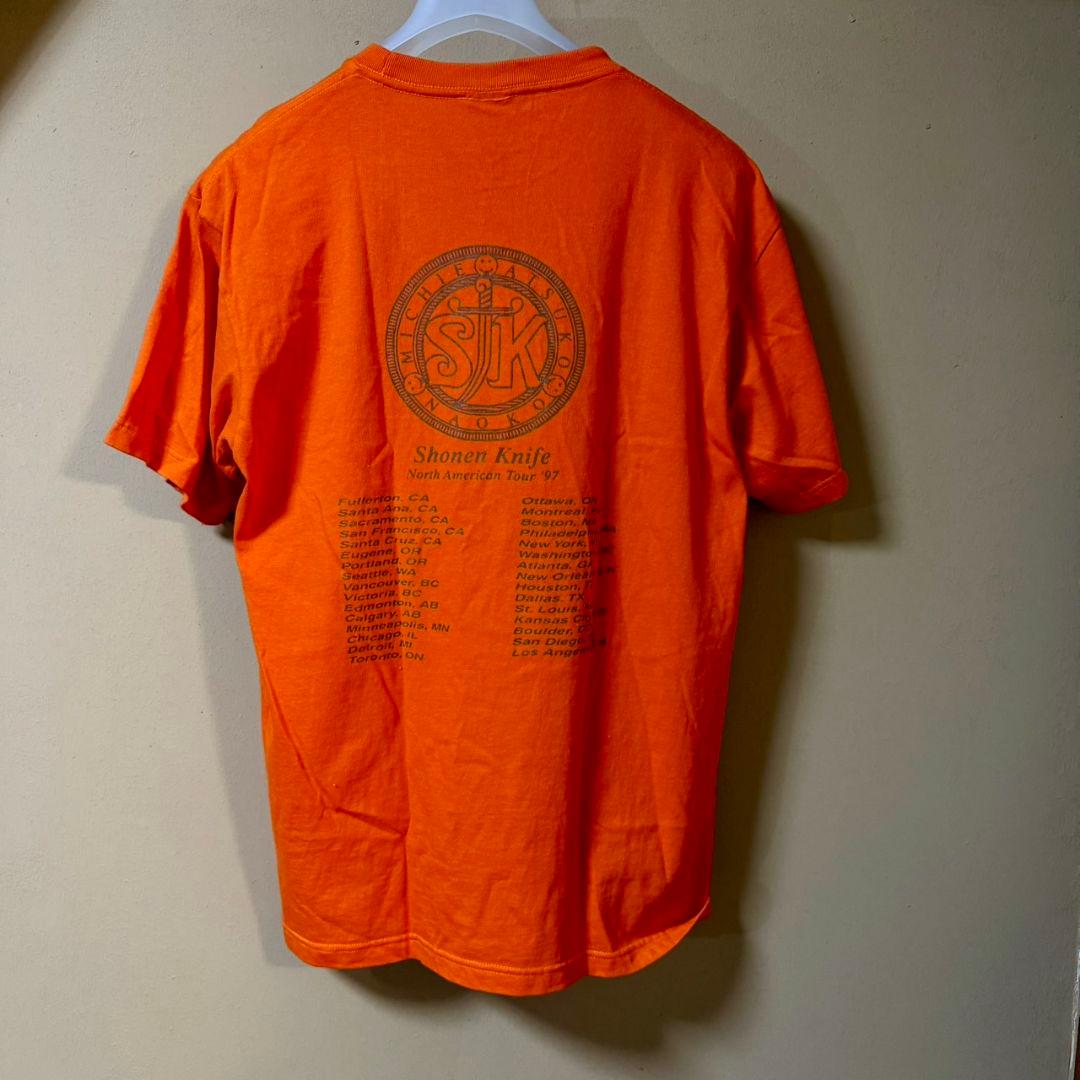 希少】Shonen Knife Tシャツ オレンジ セカオワ深瀬着用 - メルカリ