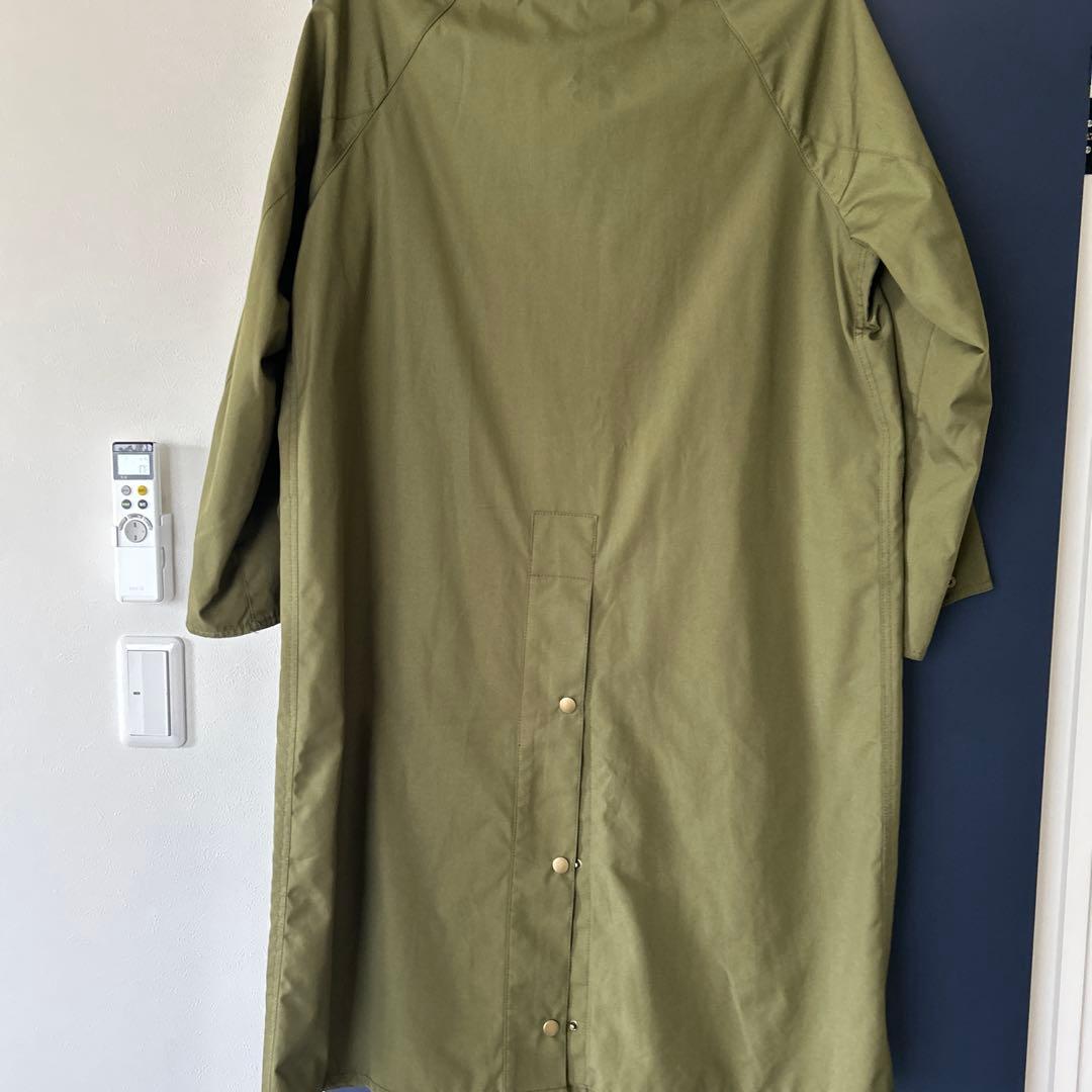 オリーブグリーン コーデュロイ襟 コート
