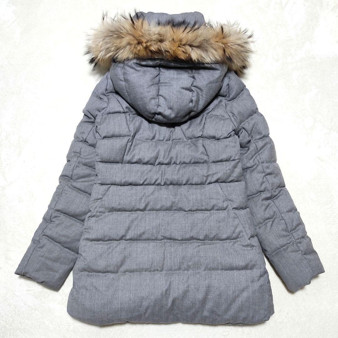 美品✨タトラス　セラミカ　ダウンコート　ウール　ファー　グレー