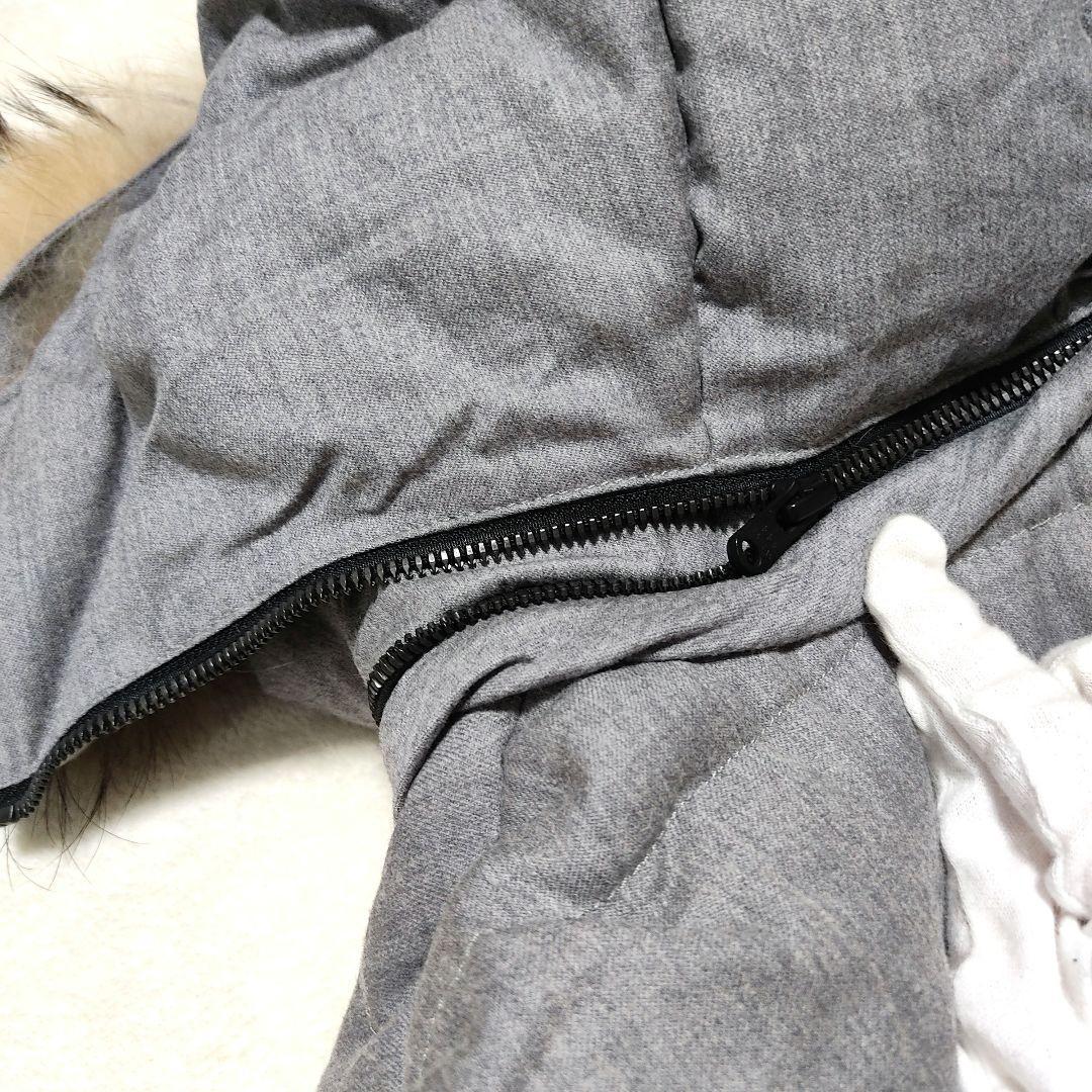 美品✨タトラス　セラミカ　ダウンコート　ウール　ファー　グレー