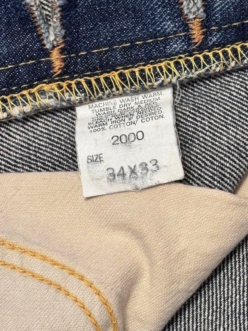 Lee RIDERS 101B 2000 復刻 サイド黒タグ 日本製 34 - メルカリ