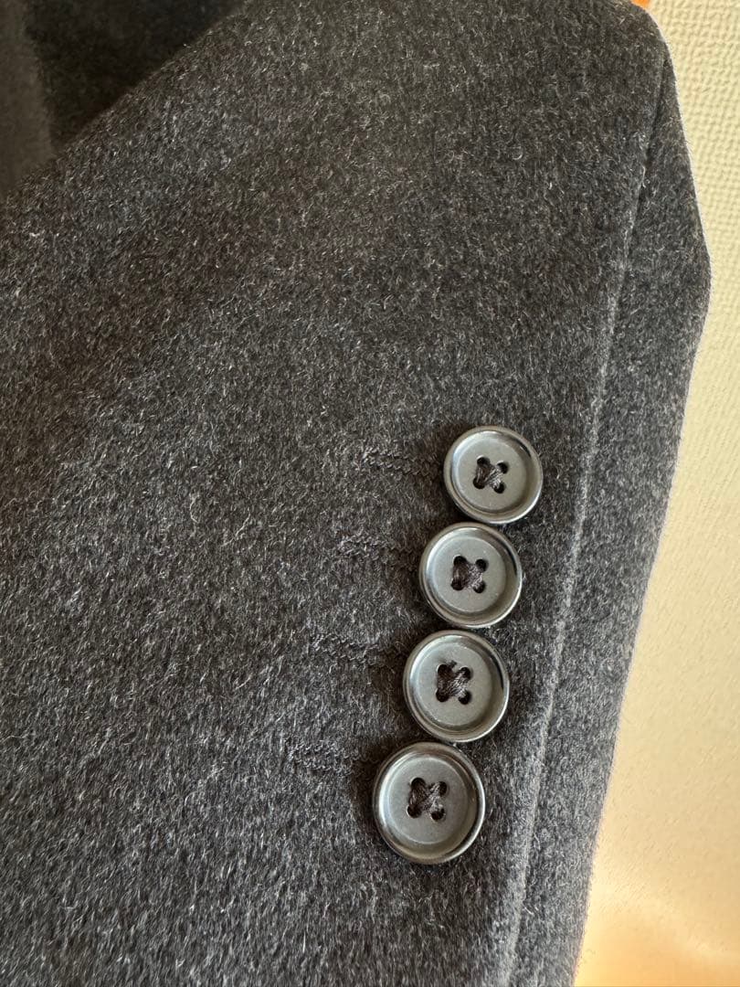 HERMES PARIS ダークグレー ヴィンテージチェスターコート