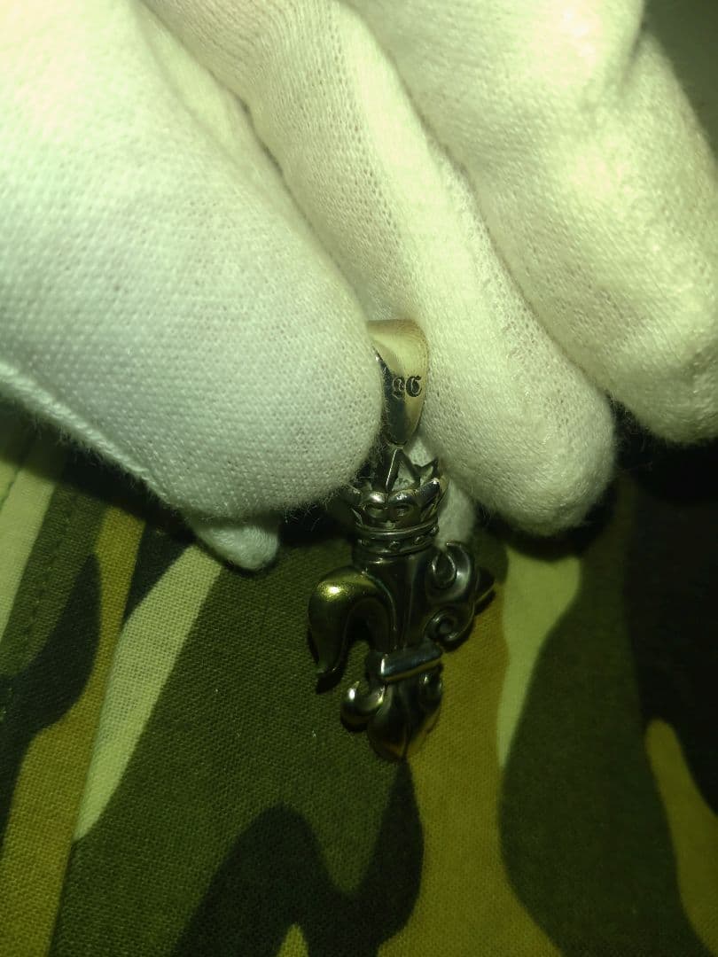 ロードキャメロット百合王冠十字トップ☆オマケ、チェーン 50cm