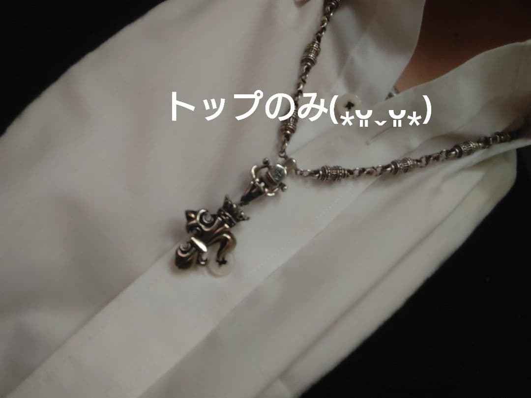 ロードキャメロット百合王冠十字トップ☆オマケ、チェーン 50cm