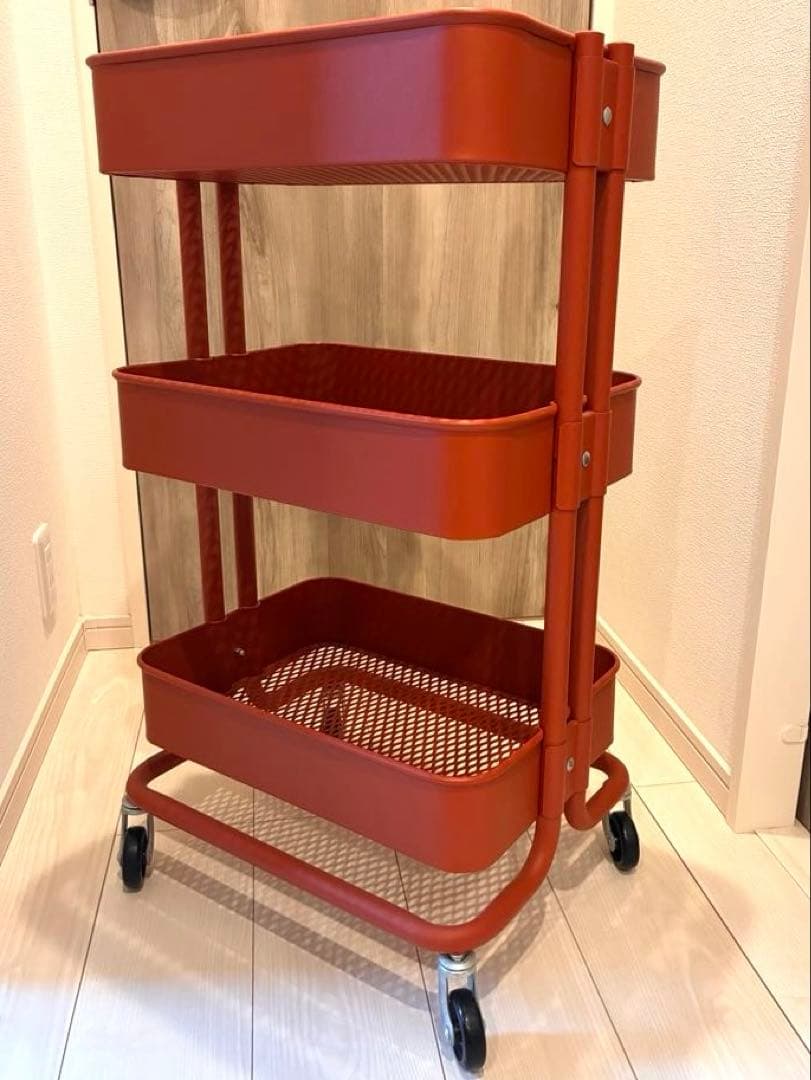 レア廃盤色！】IKEAワゴン ロースコグ オレンジ - メルカリ