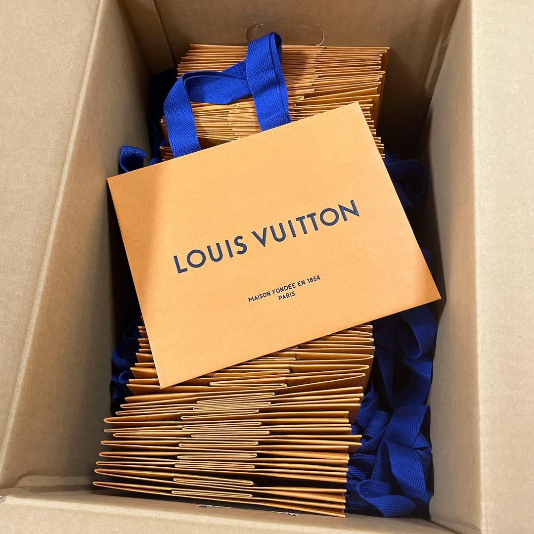 美品　ルイヴィトン　ショッパー　紙袋　60枚　小サイズ LOUIS VUITTON - LOUIS VUITTONルイヴィトン紙袋小サイズショップ袋