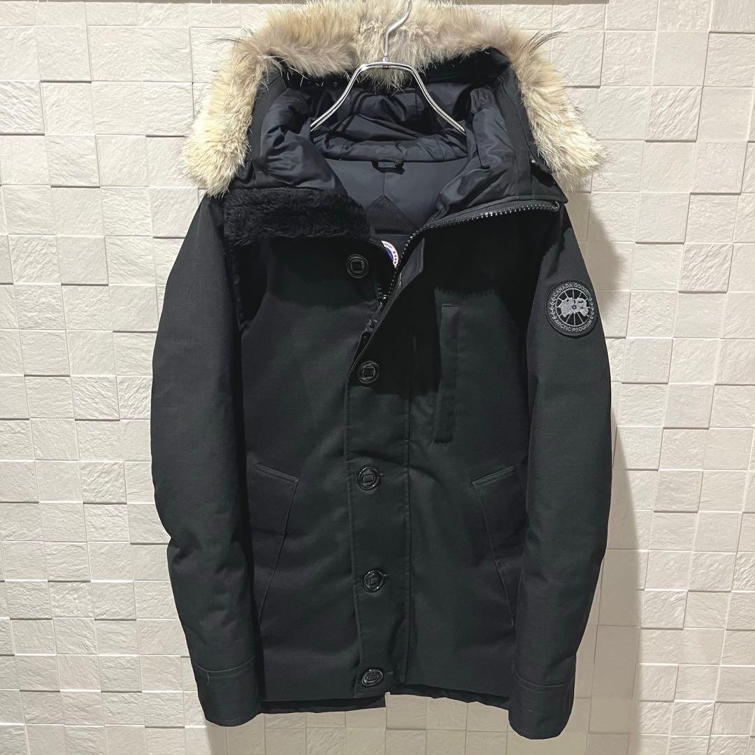 極美品】カナダグース ジャスパー クレストン ブラックレーベル 黒 XXS