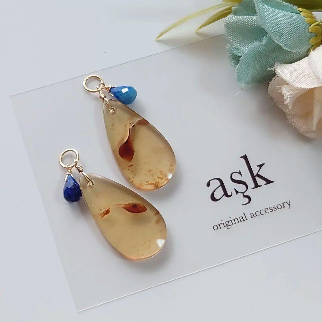 ゆりちゃんページ✧希少ブルーアンバー＆超希少アフガナイトのピアスチャーム Christmas Angelくみゃちゃんピアス – BABY, THE STARS SHINE BRIGHT