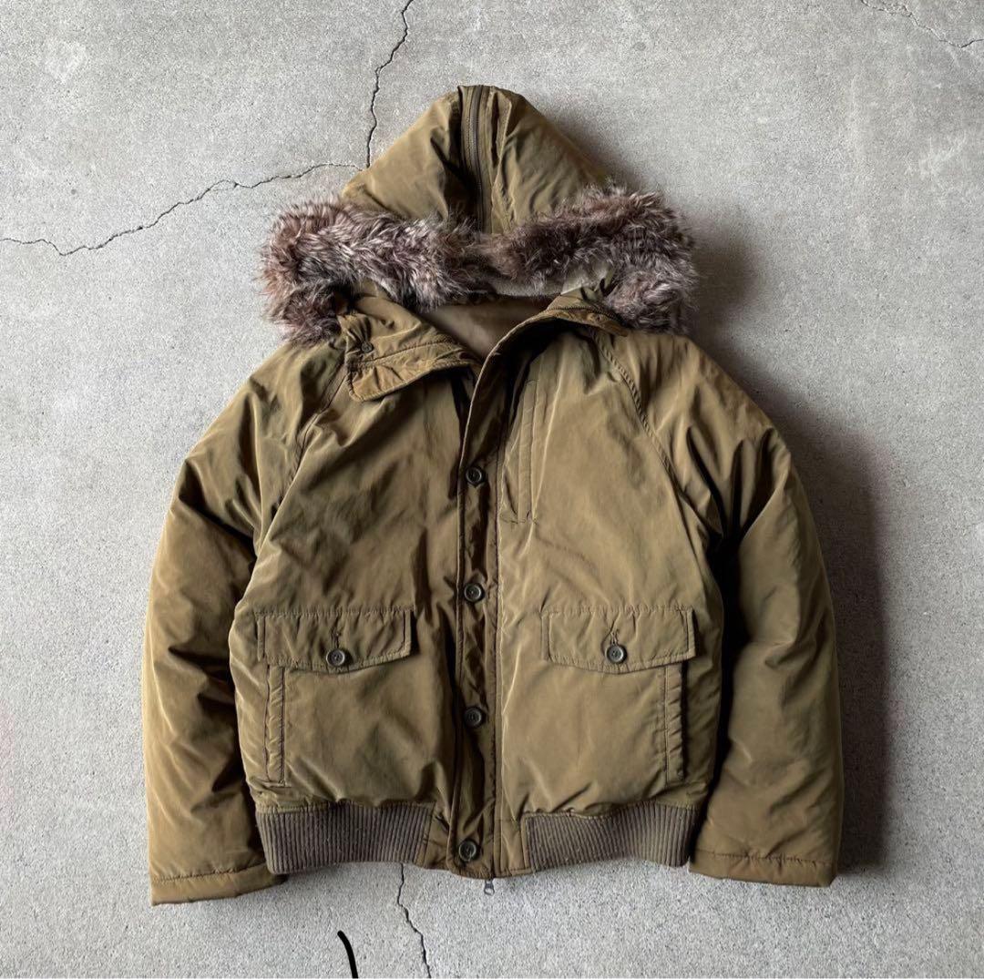 ジャケット・アウター 00s old gap n-2b fur down jacket archive old gap N-2B flight jacket ファージャケット ギャップ - メルカリ