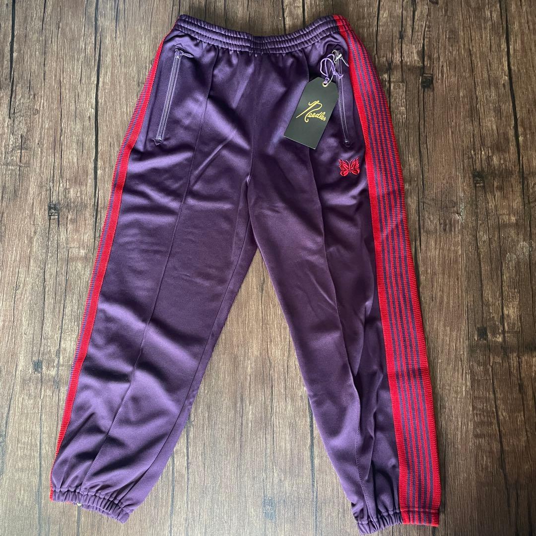 Needles ニードルス トラックパンツ 紫 赤 S 新品・未使用 - メルカリ