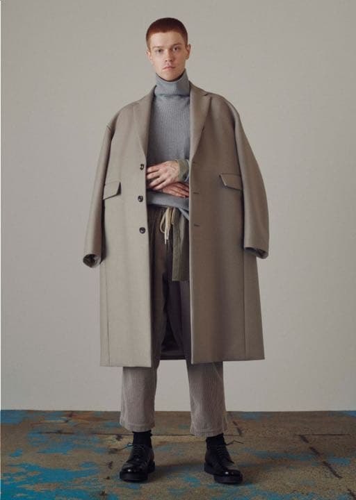 KAZUYUKIKUMAGAI カシミア混平二重メルトンチェスターコート - メルカリ