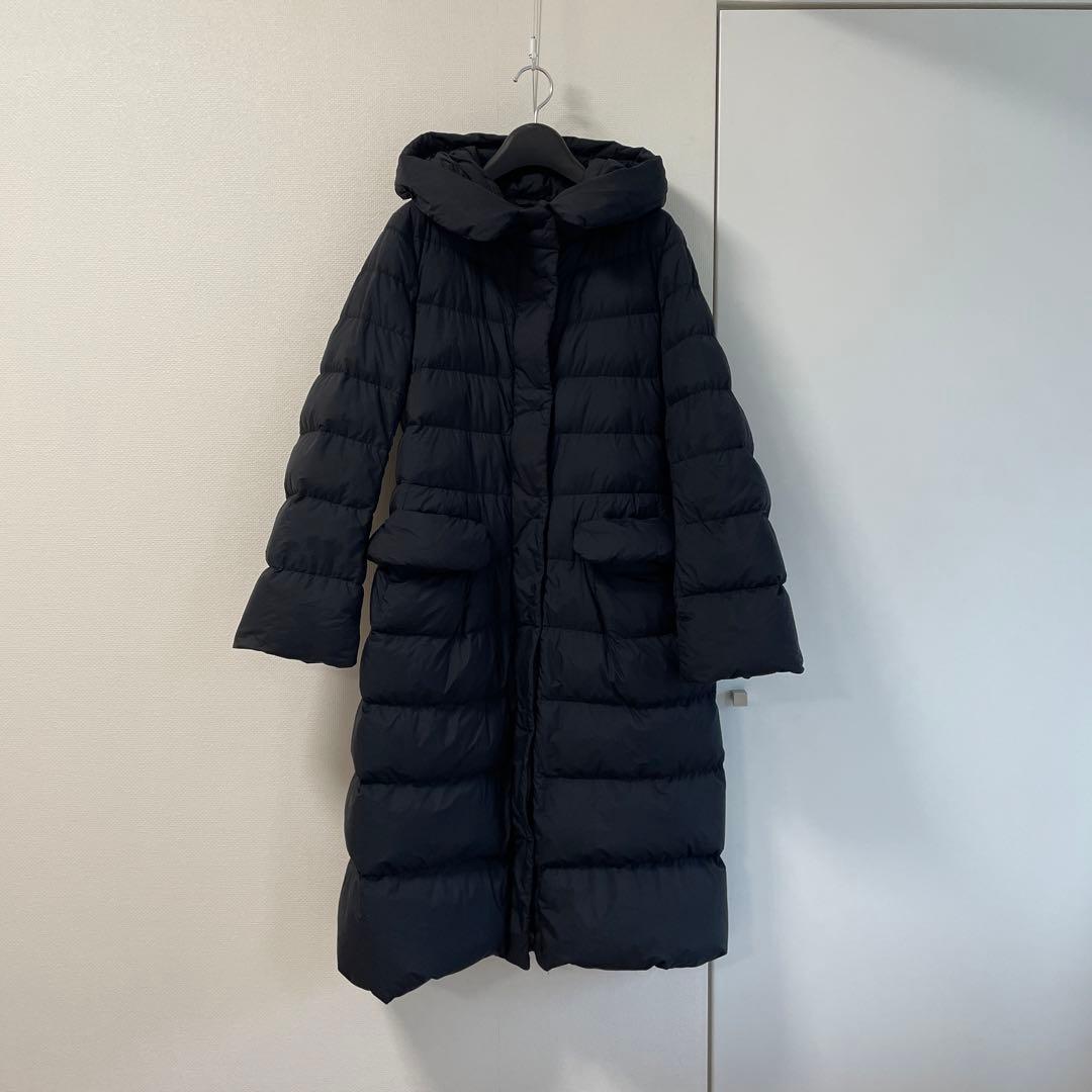 ユニクロ +J ウルトラライトダウンフーデットコート ブラック xs