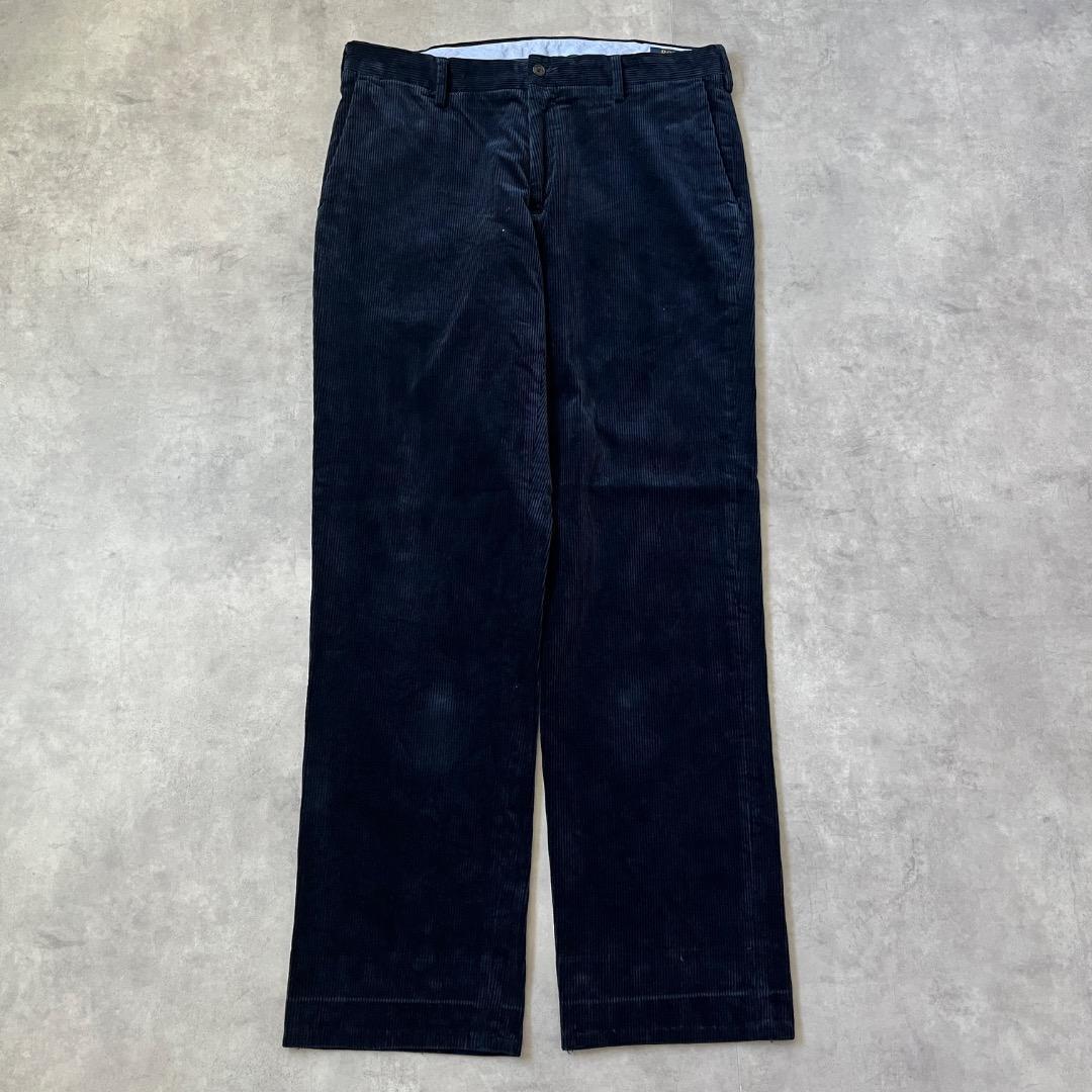 ポロラルフローレン W34 コーデュロイ ポロチノ ボトム 古着 紺 18216