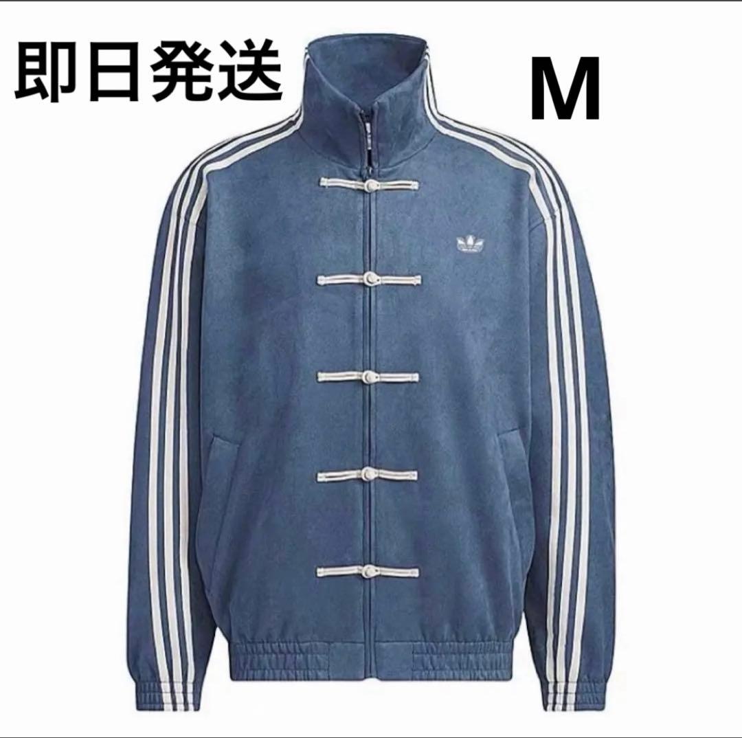 M 海外限定adidas originals スエード トラックジャケット　紺 XL 海外限定 adidas originalsスエード トラックジャケット｜Yahoo