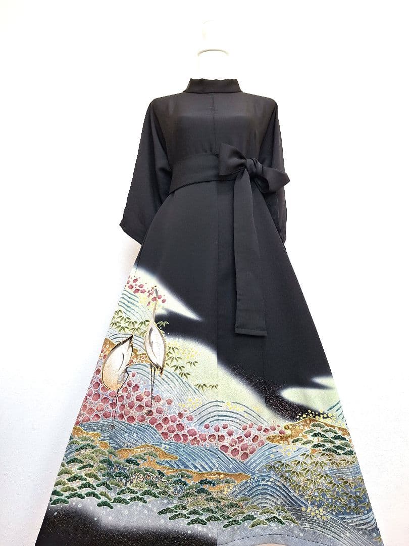 着物リメイクワンピース3714 - メルカリ