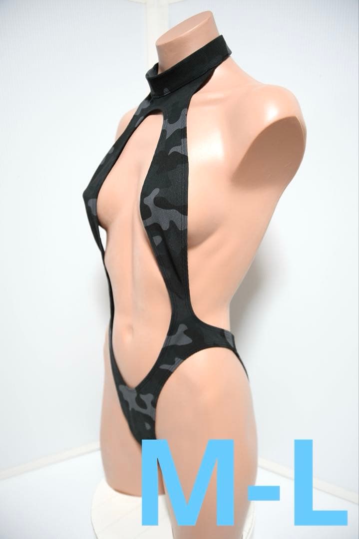 電撃ピカチュウ カスミ ジム戦風 レオタード 迷彩 キャミィ 競泳水着