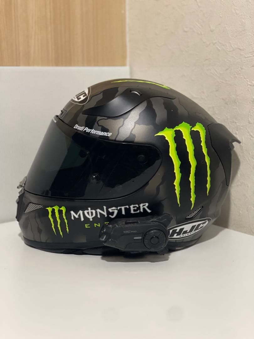 HJC】モンスターエナジー ヘルメット 【SENA】10C PRO付き - メルカリ
