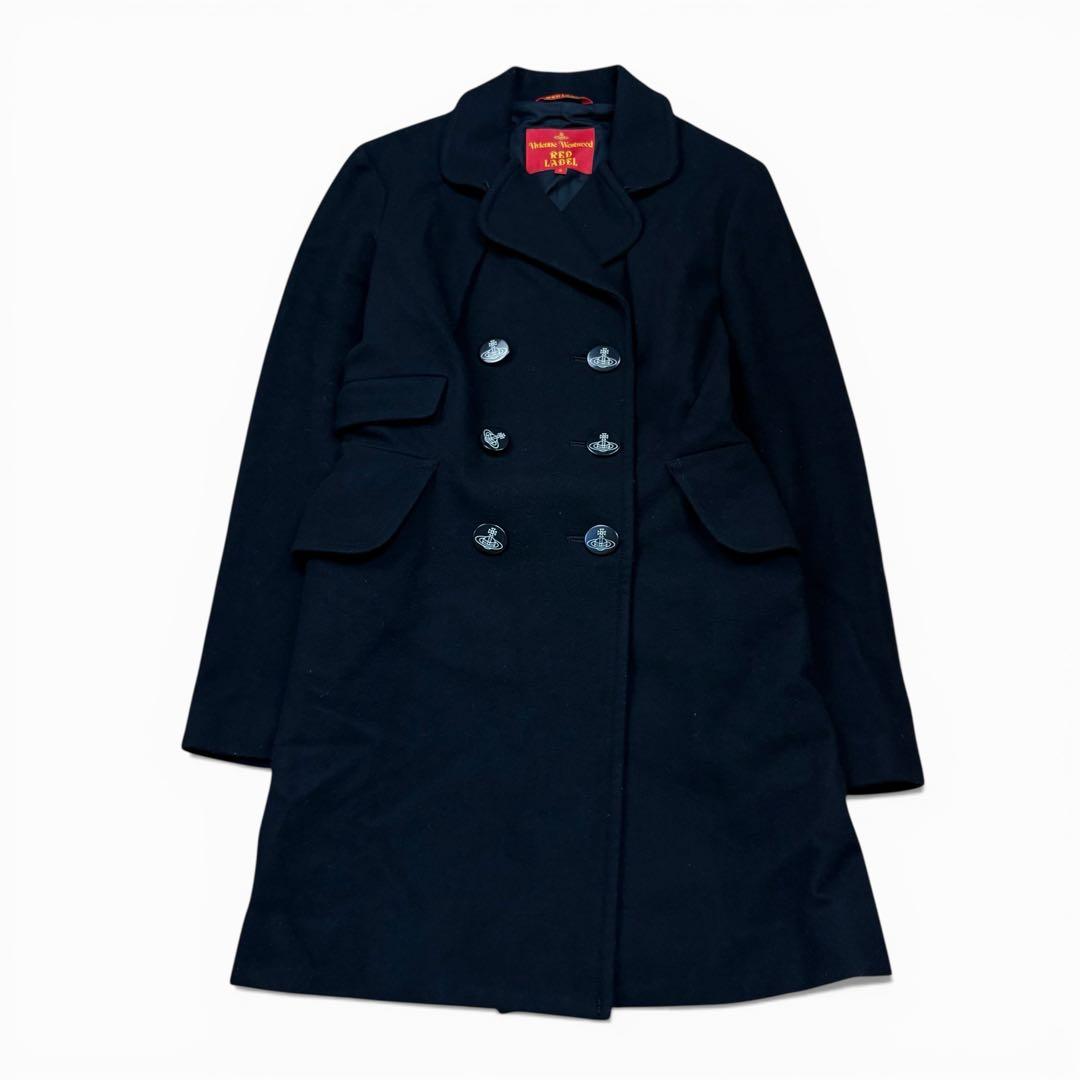 ヴィヴィアンウエストウッドレッドレーベル ウールコート 変形襟