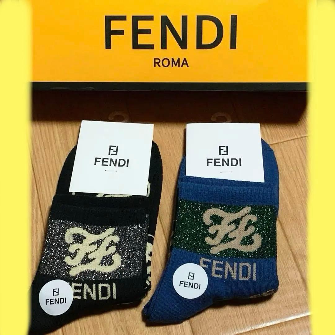 ✨️新品未使用✨️FENDI 靴下(ソックス) 2足セット - メルカリ