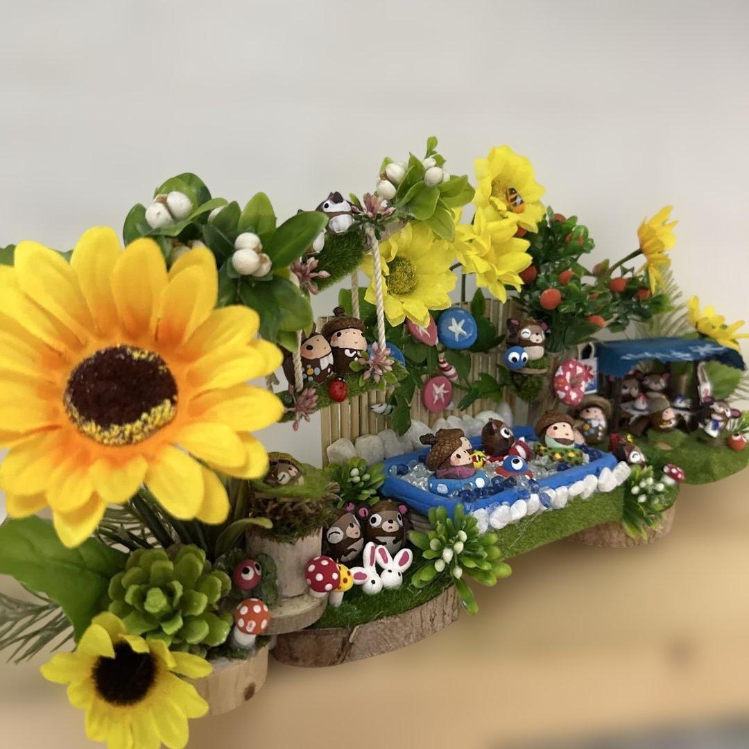 どんぐりアート♡summerおまかせオブジェ2点♡