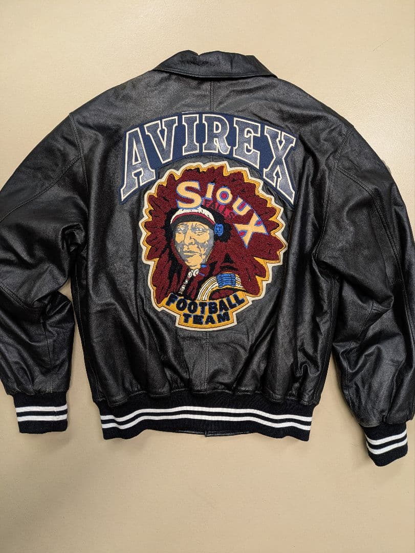 サ*ー様 AVIREX☆オールレザースタジャン AVIREX(アヴィレックス) / オールレザースタジャン/スタジャン/XS