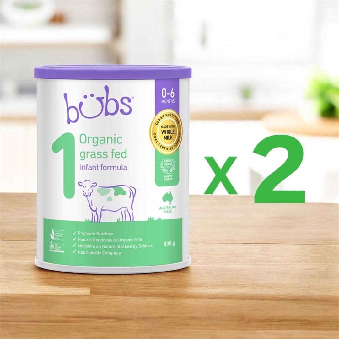 2缶Bubs バブズ オーガニック 粉ミルク ステップ1 Mydeen出品 - メルカリ