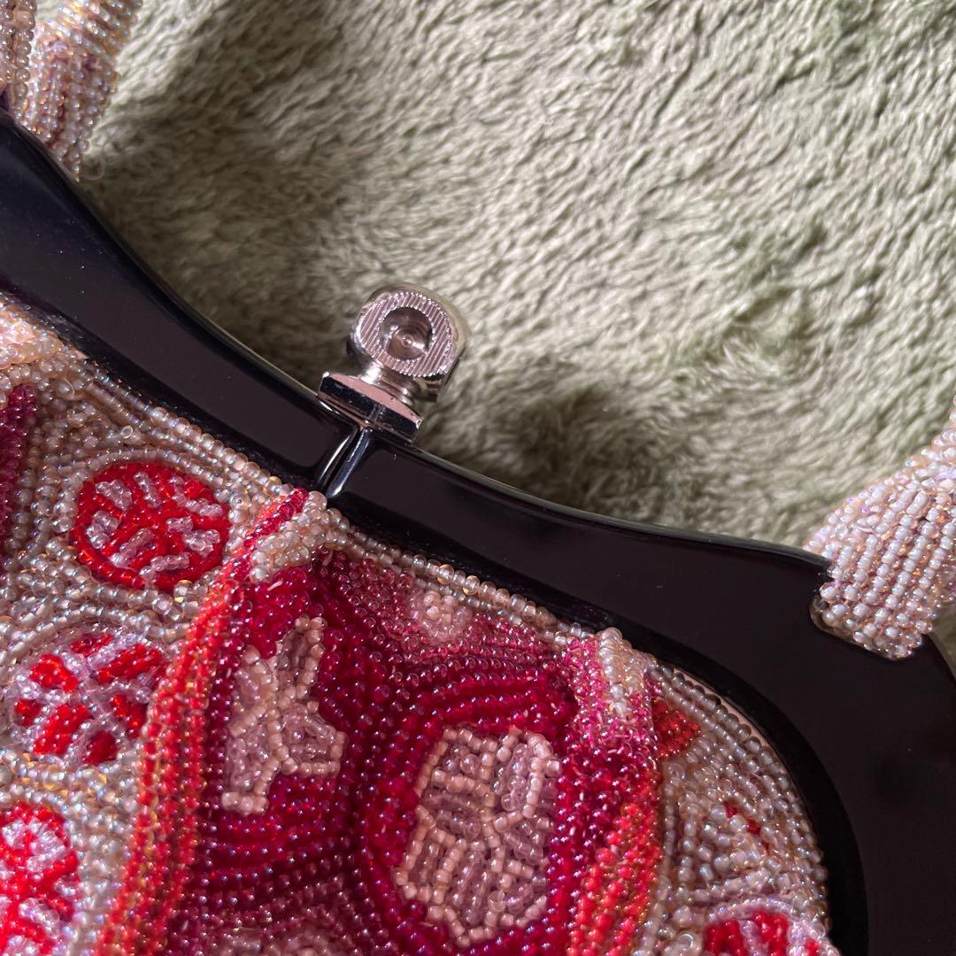 一点物 総ビジュー ビーズ バッグ ヴィンテージ アンティーク 和装 小物