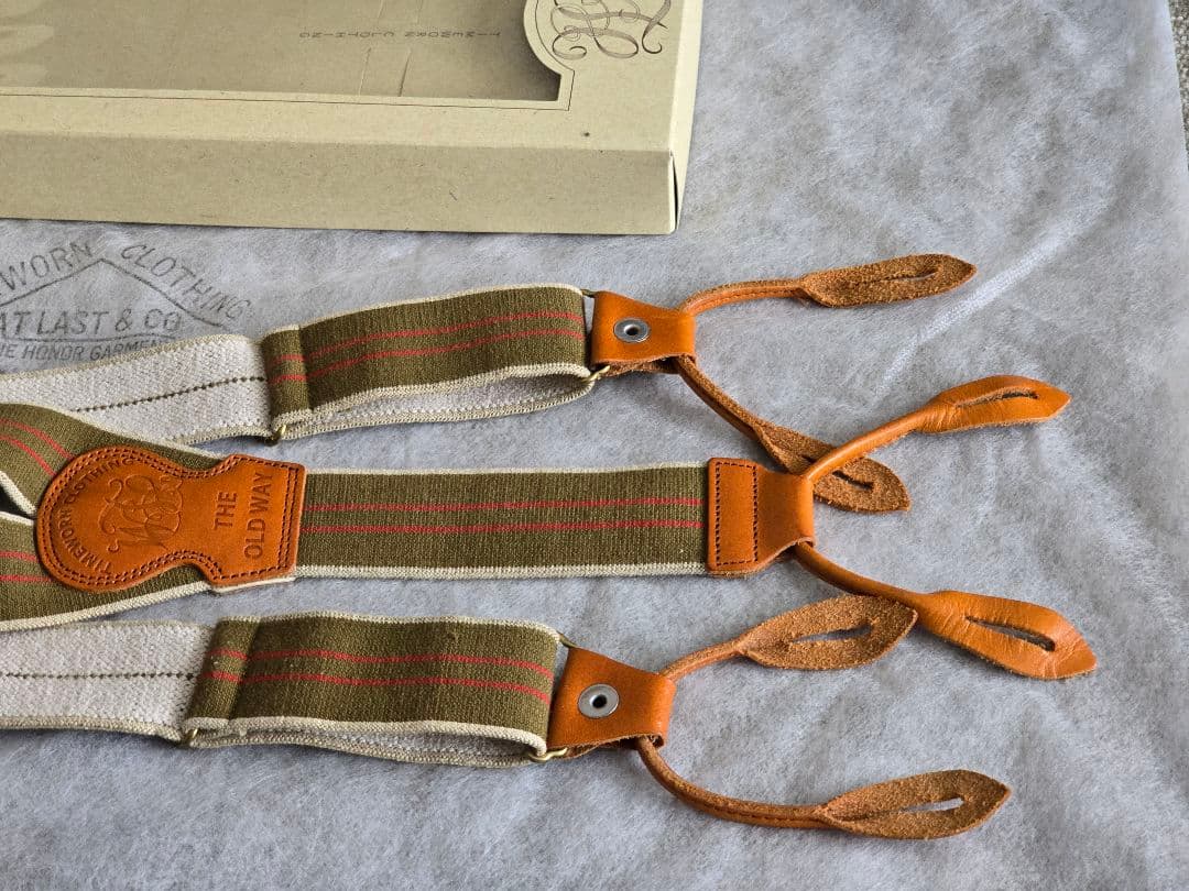 TIMEWORN CLOTHING ATLAST アットラスト サスペンダー