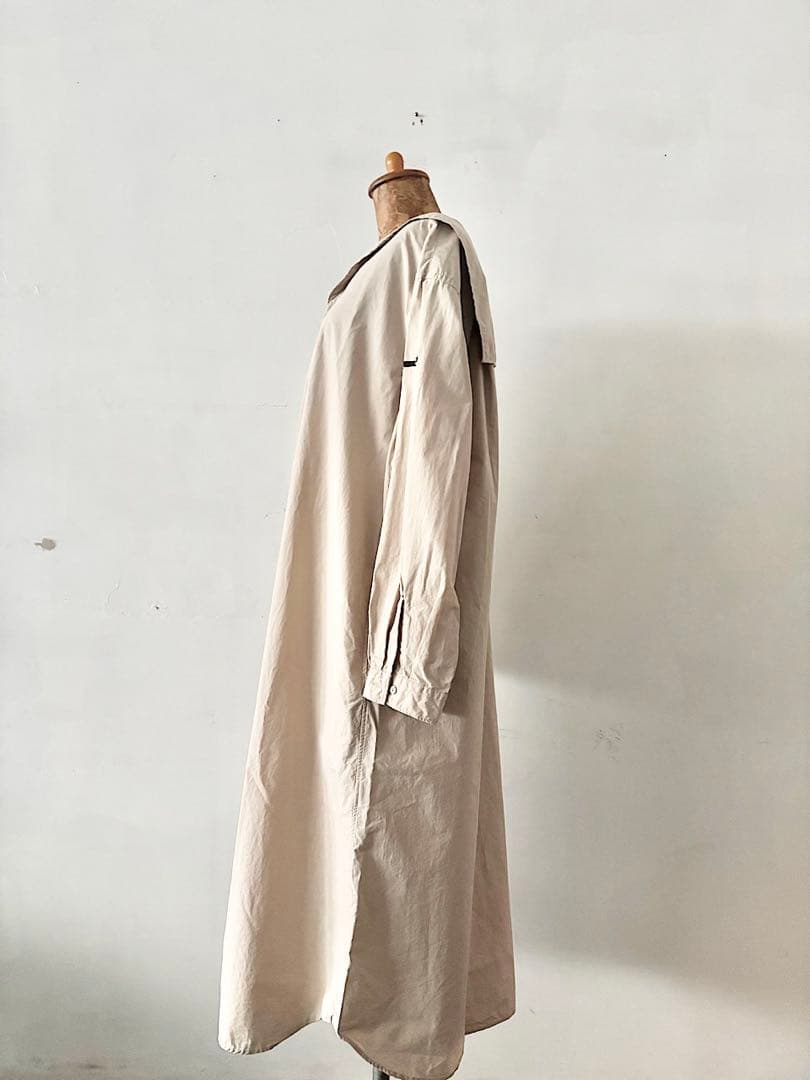 【美品】ORCIVAL　コットン セーラーカラー　ロングシャツドレス