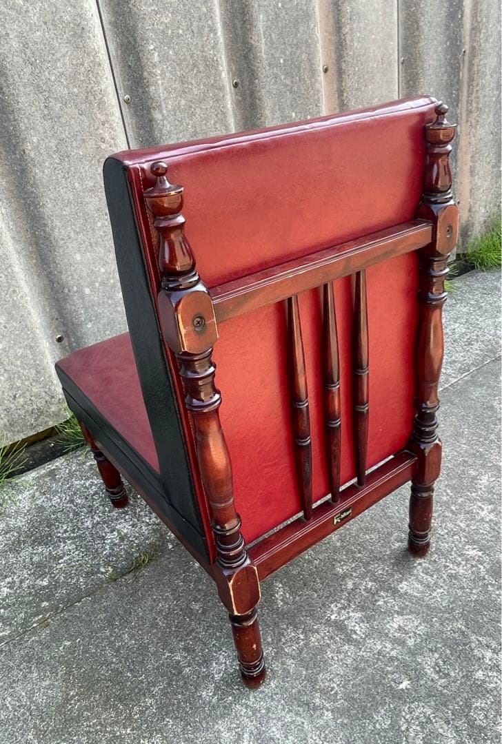 ビンテージ/レトロ/光製作所/HIKARI/喫茶店/スナックチェア/椅子/合皮③