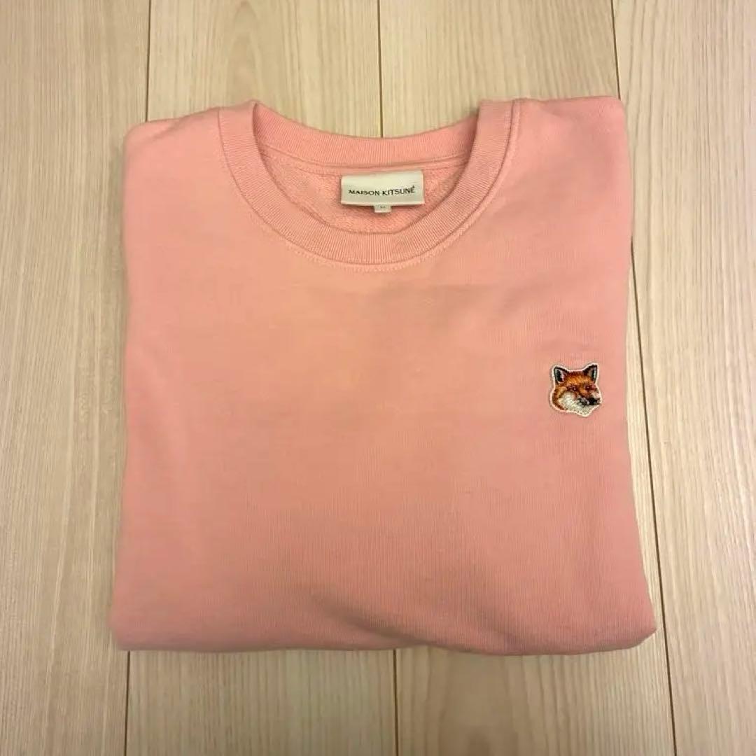 美品！Maison Kitsune(メゾンキツネ)トレーナーピンク