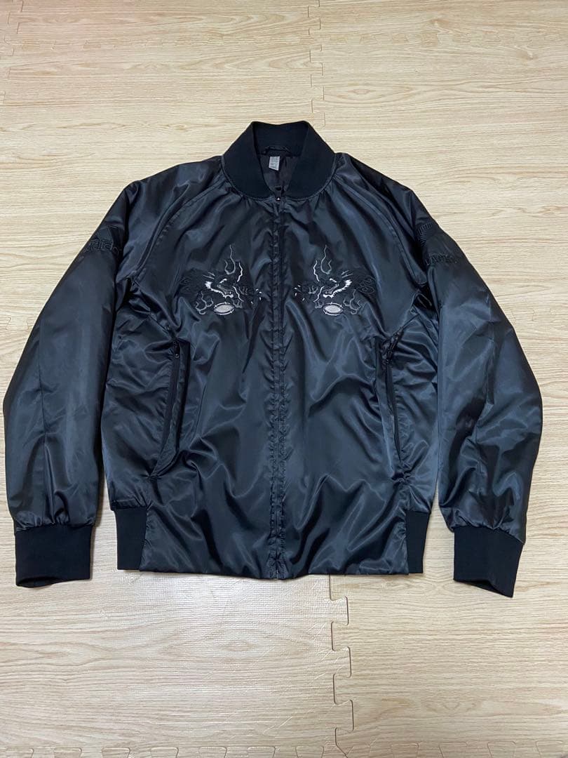 アディダス オールブラックス スカジャン - メルカリ