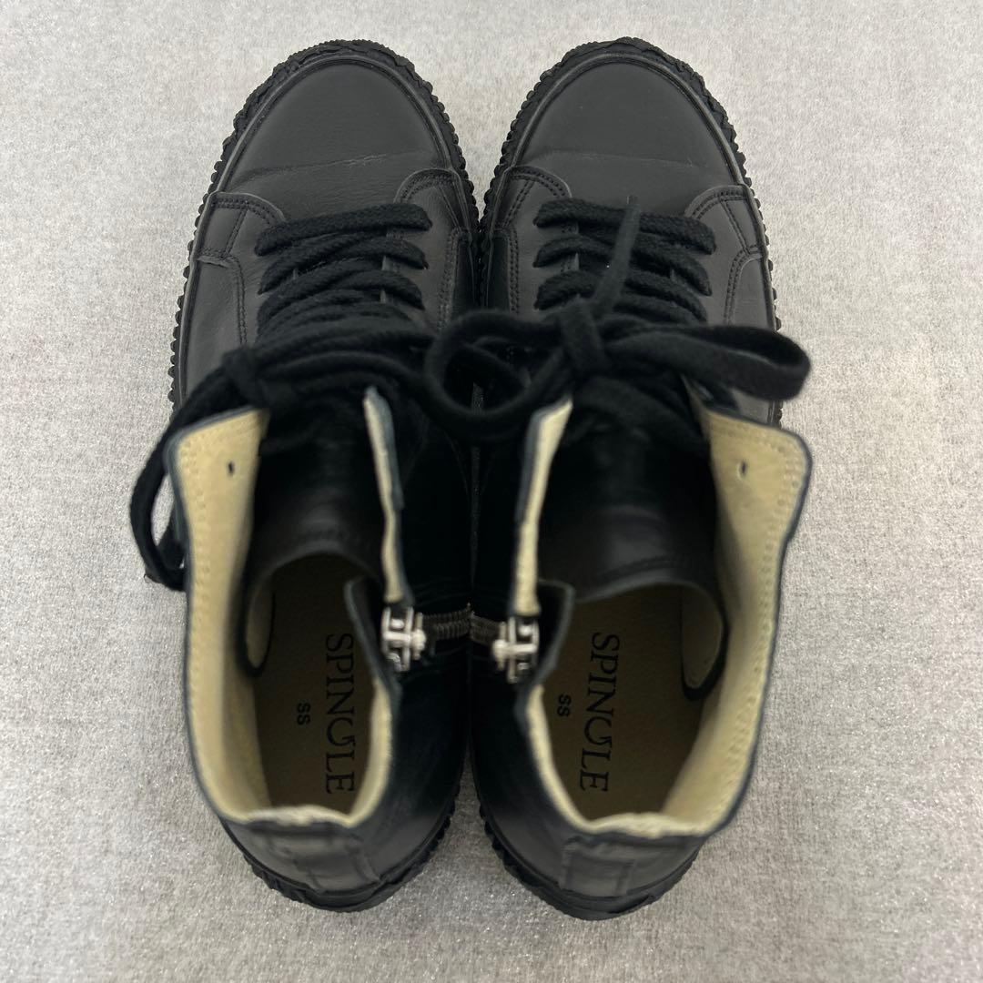 【極美品】スピングルムーブ　レザー　ハイカットスニーカー　SS 23.5cm