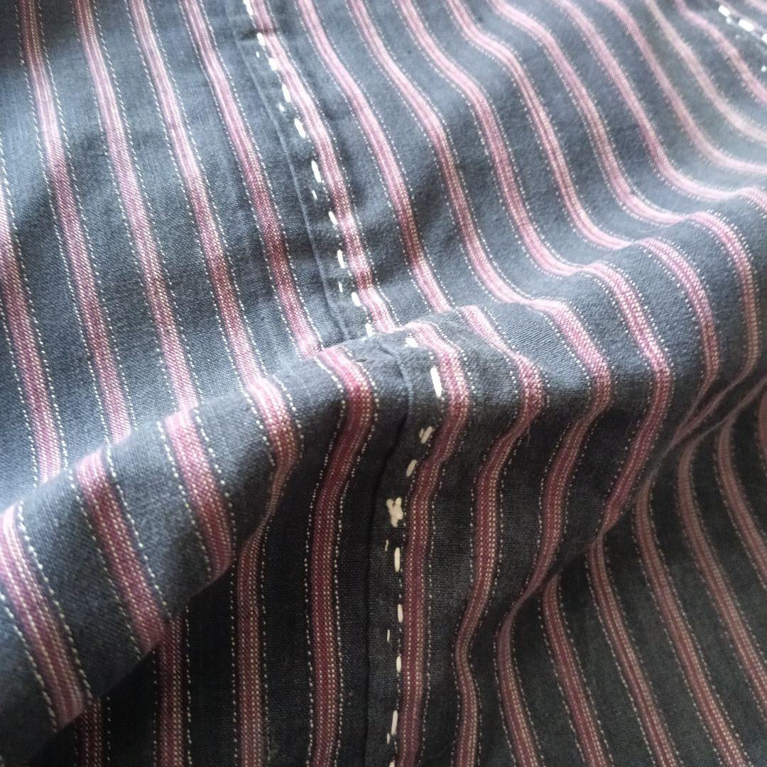 実用可♪白糸粗刺し子の襤褸マルチカバー boro japan vintage