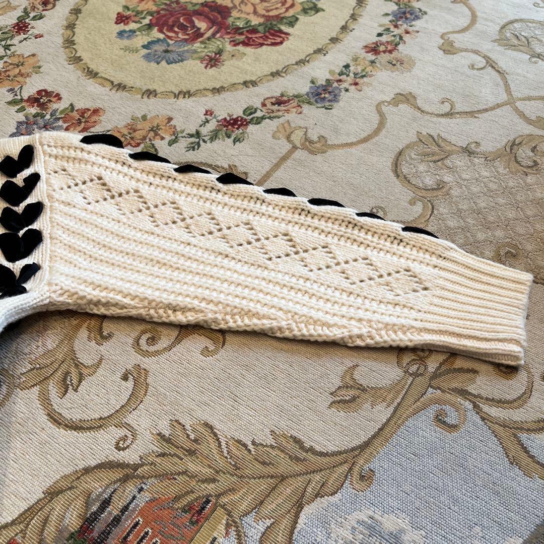 極美品 アルアバイル ルルウィルビー リボンケーブルプルオーバー