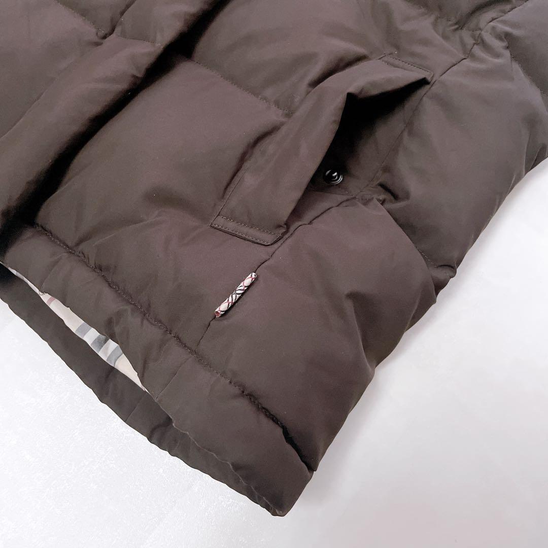 美品✨バーバリーロンドン ダウンベスト 3way ノバチェック フォックスファー