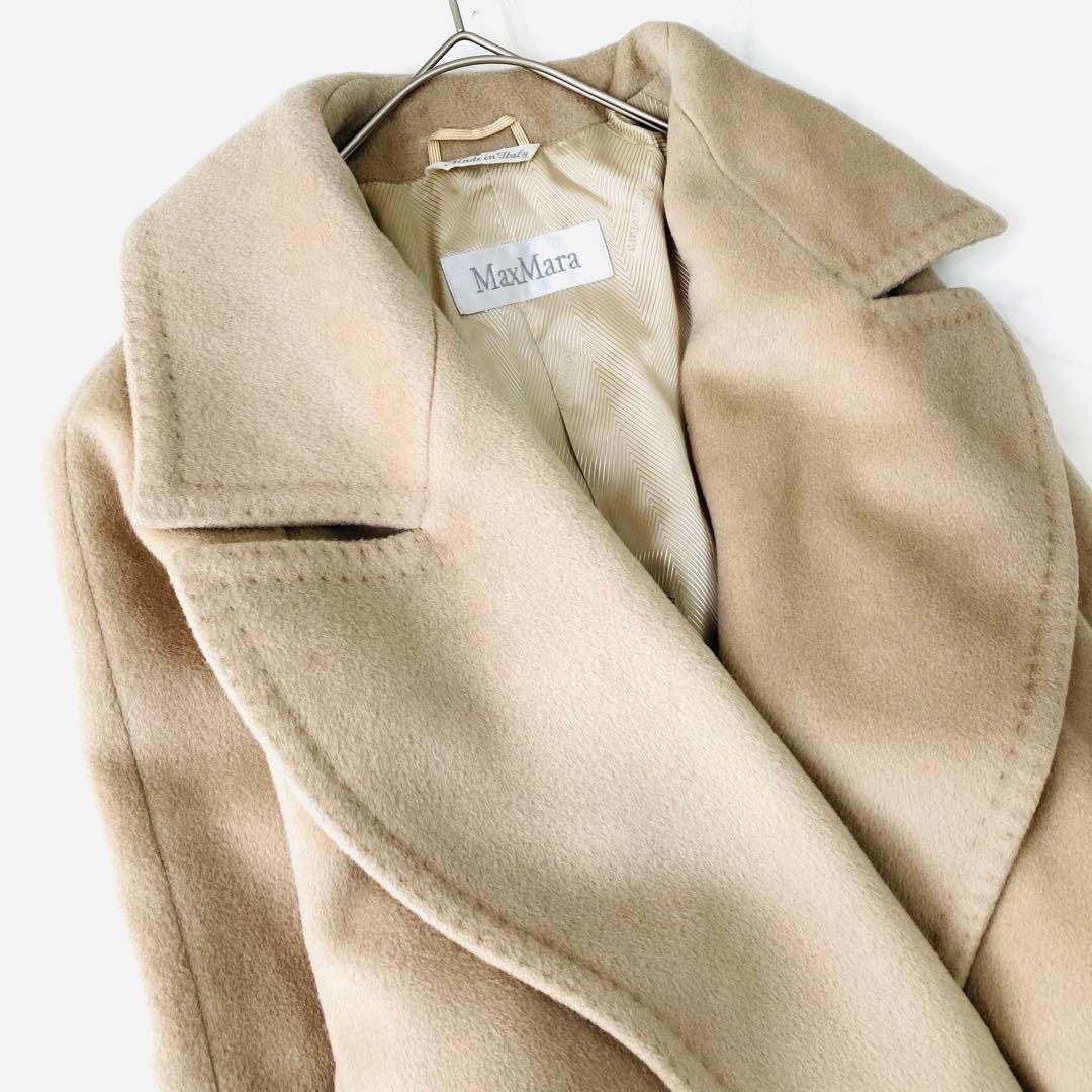 美品✨️マックスマーラ 白タグ カシミヤ マニュエラ ベルテッドコート