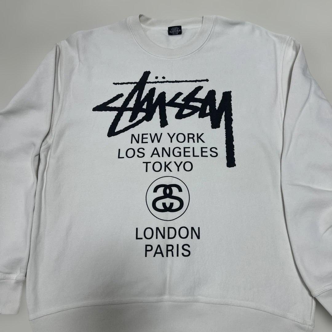 ロー様専用Stüssy ホワイトトレーナー Lサイズ