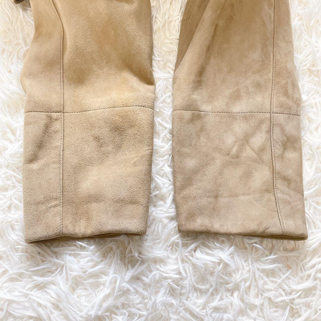 美品✨グレースクラス ラムレザー スウェードロングコート M ベルト