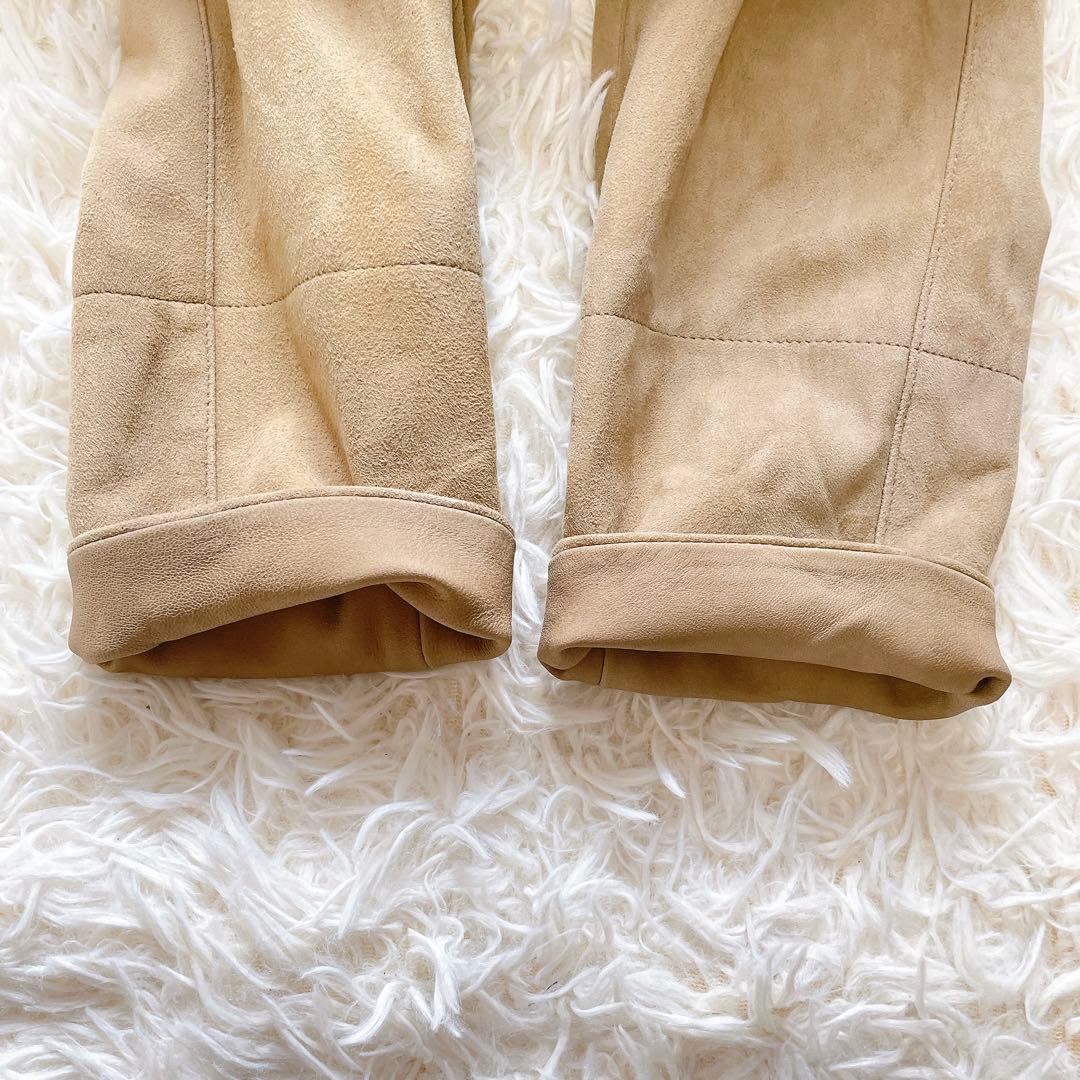 美品✨グレースクラス ラムレザー スウェードロングコート M ベルト