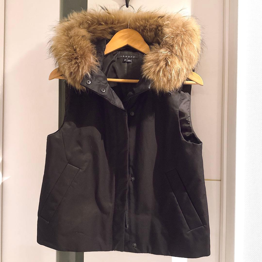 極美品 Theory セオリー ベスト ダウン ブラック S - メルカリ