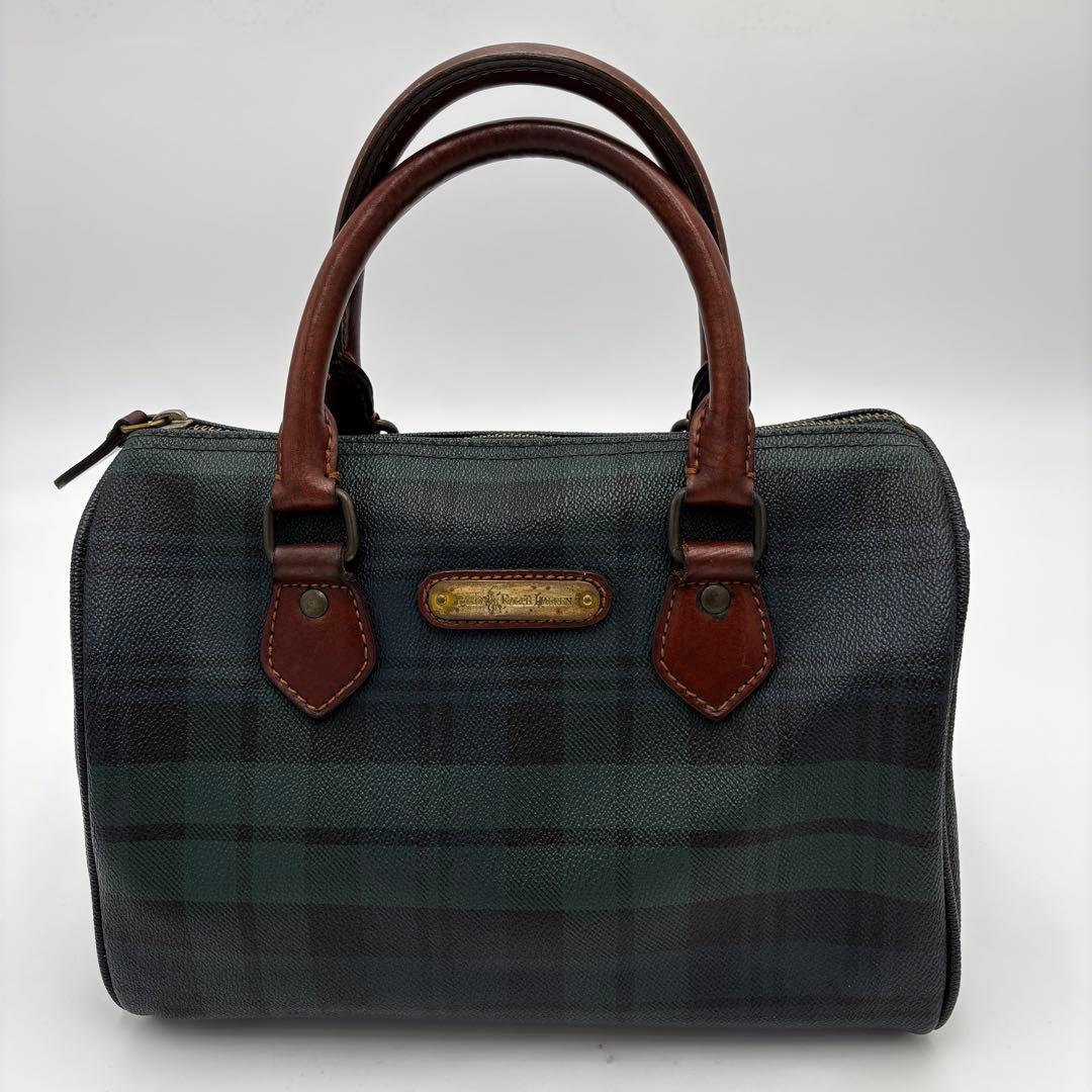 ポロ　ラルフローレン　ミニ　ボストンバッグ　ハンドバッグ　PVC