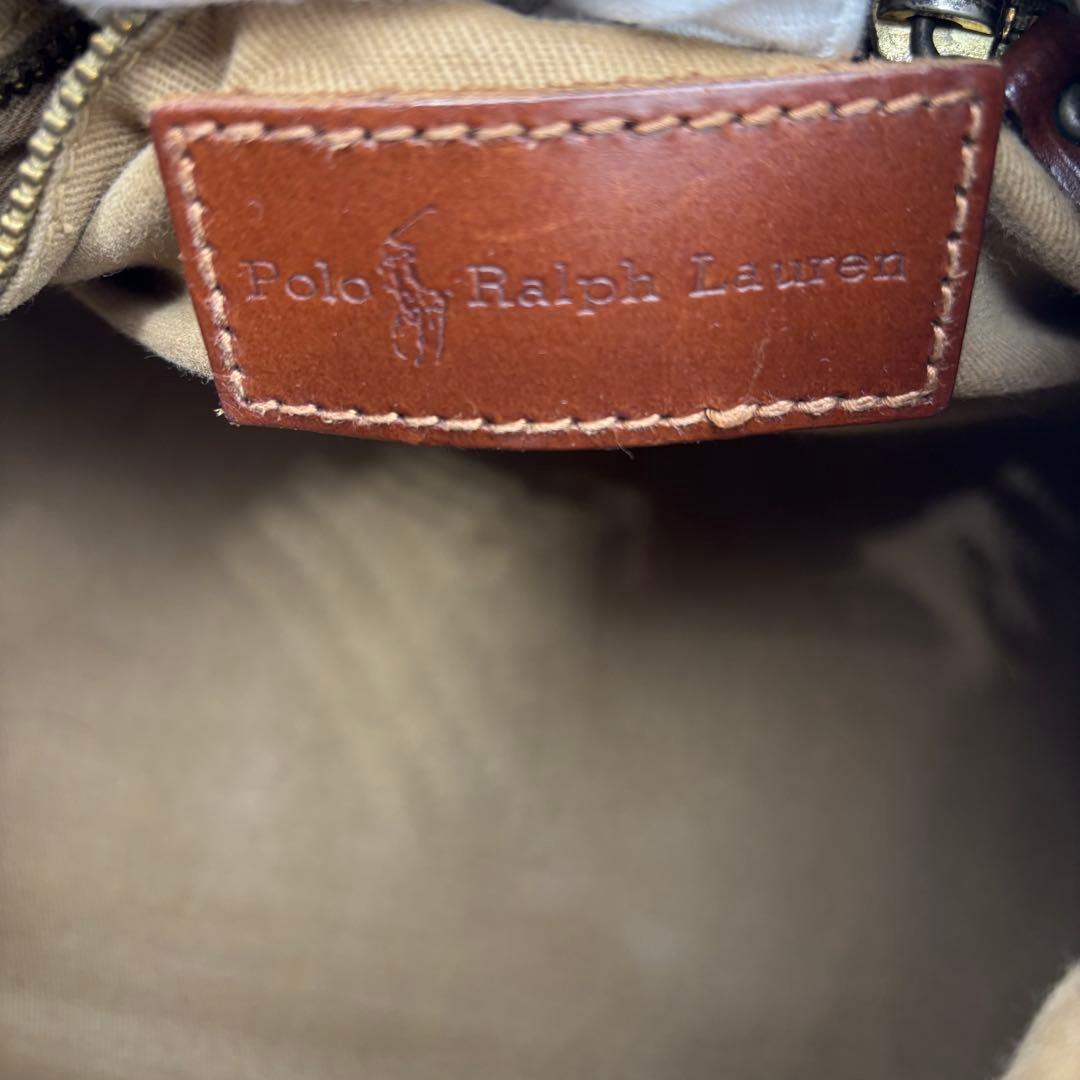 ポロ　ラルフローレン　ミニ　ボストンバッグ　ハンドバッグ　PVC