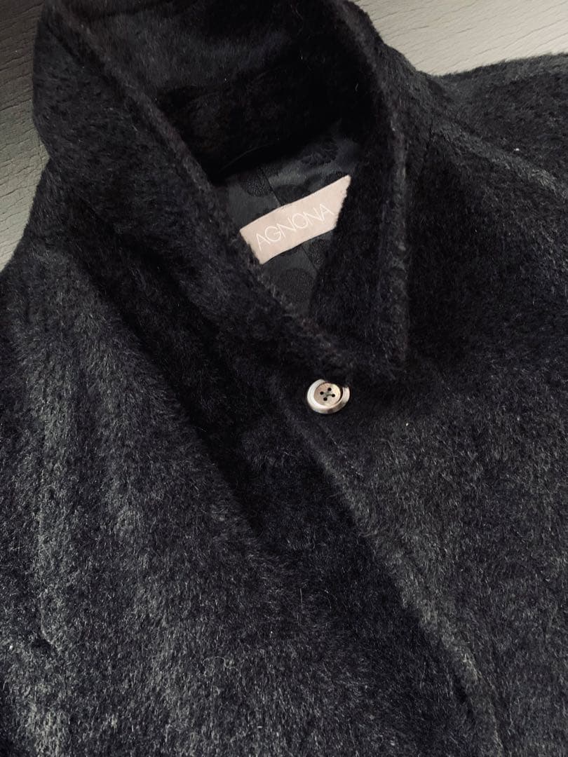 AGNONA 繊維の宝石　極上のアルパカ製バルマカーンコート　￥30万程　伊製