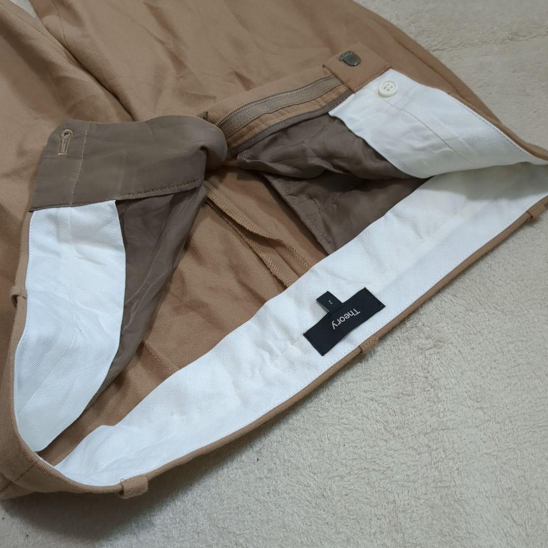 美品 セオリー サクソニー パンツスーツ セットアップ ベージュ 2