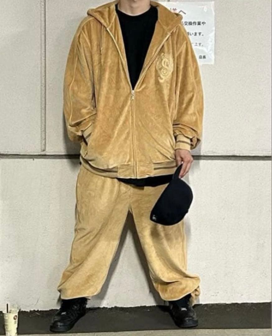 ショーンジョン ベロア セットアップ 90s bboy ジャケット パンツ