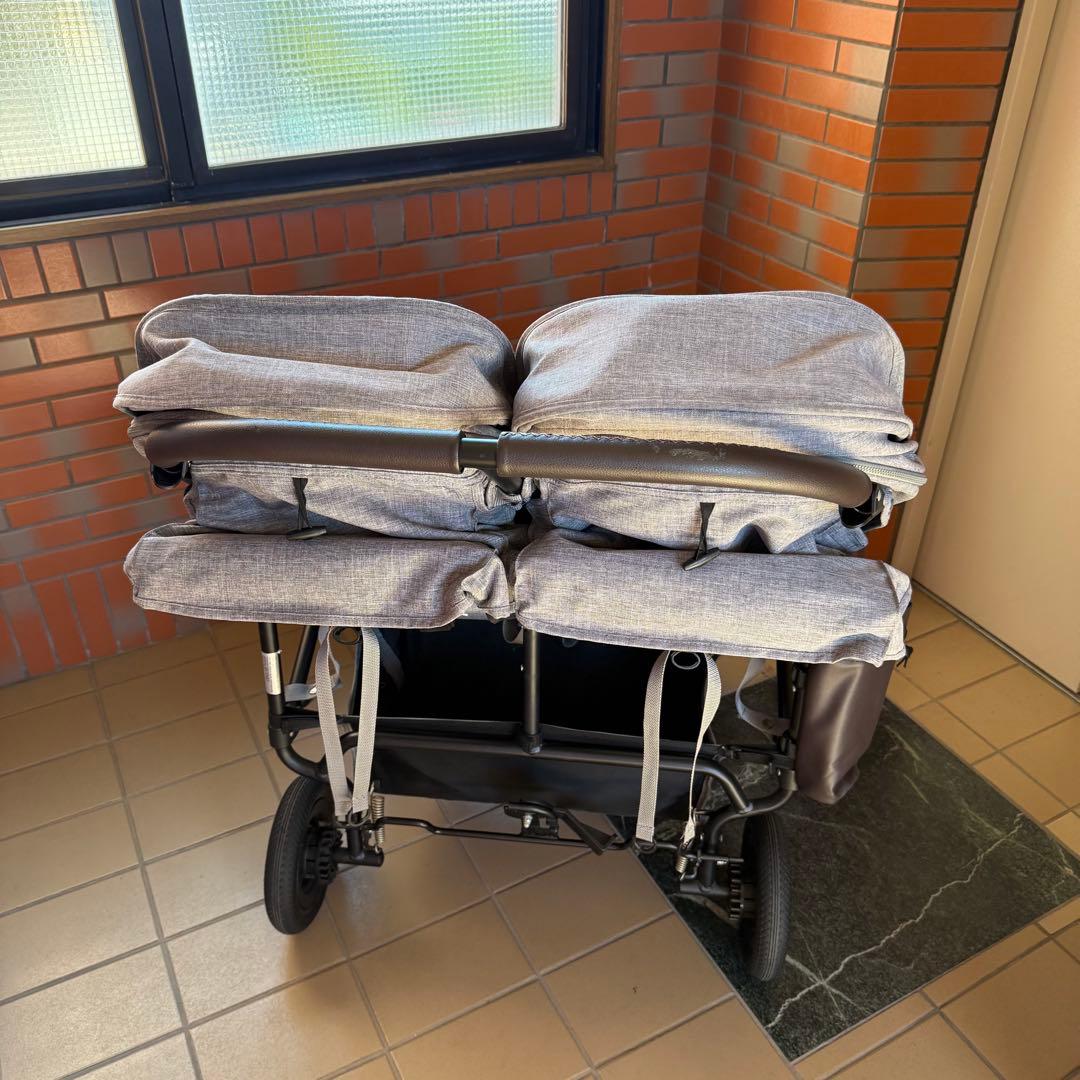 エアバギーココダブルEX フロムバース アースグレイ レインカバー未使用