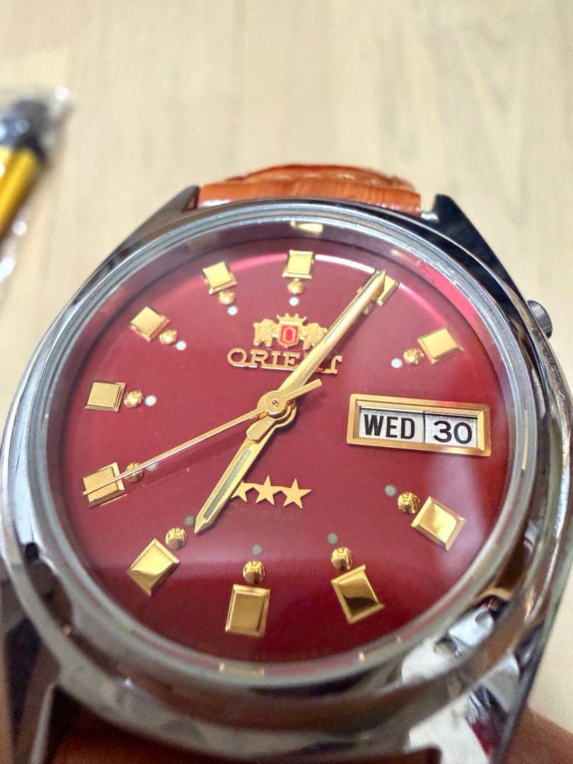 ORIENT オリエント スリースター デイデイト 21石 自動巻き 腕時計